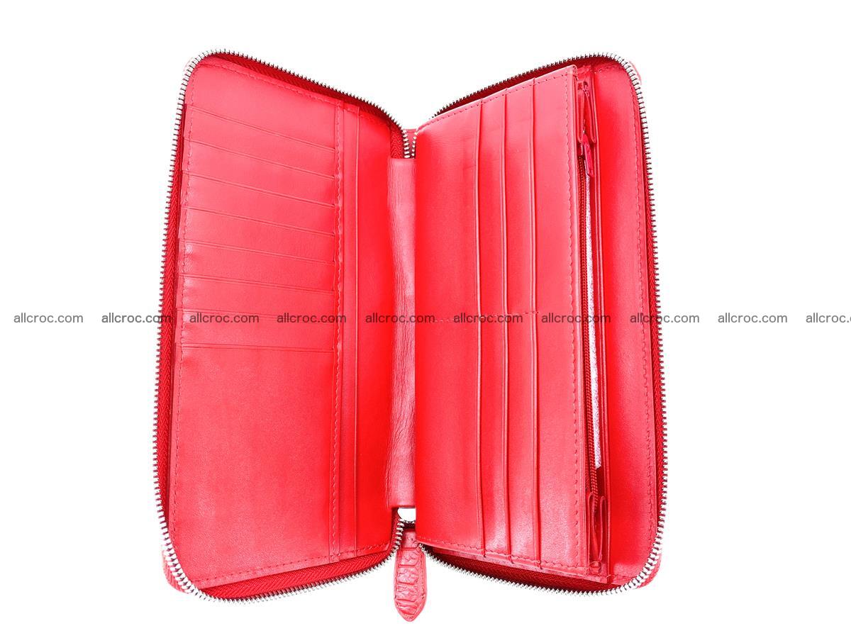 Crocodile skin zip wallet L-size 535 Foto 11