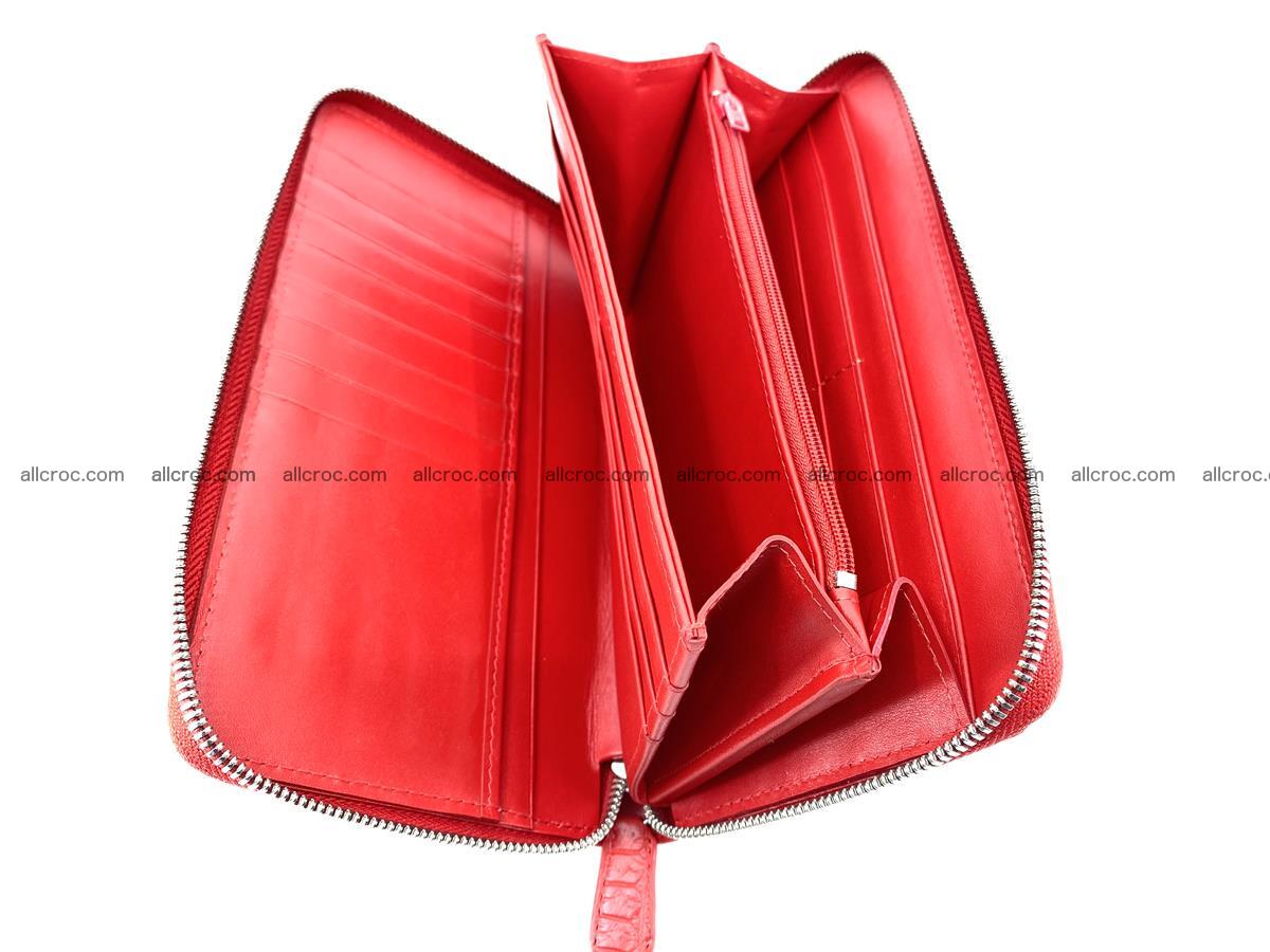 Crocodile skin zip wallet L-size 535 Foto 12