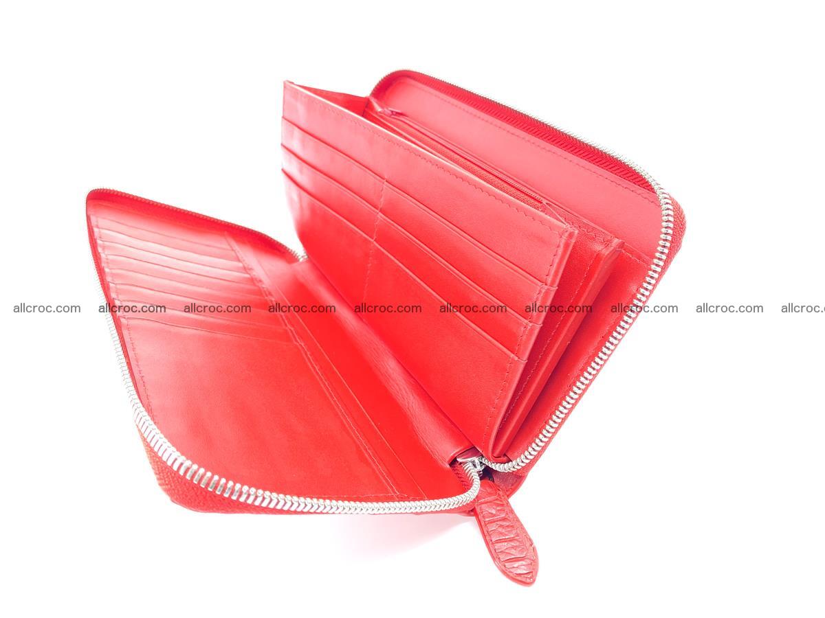 Crocodile skin zip wallet L-size 535 Foto 13