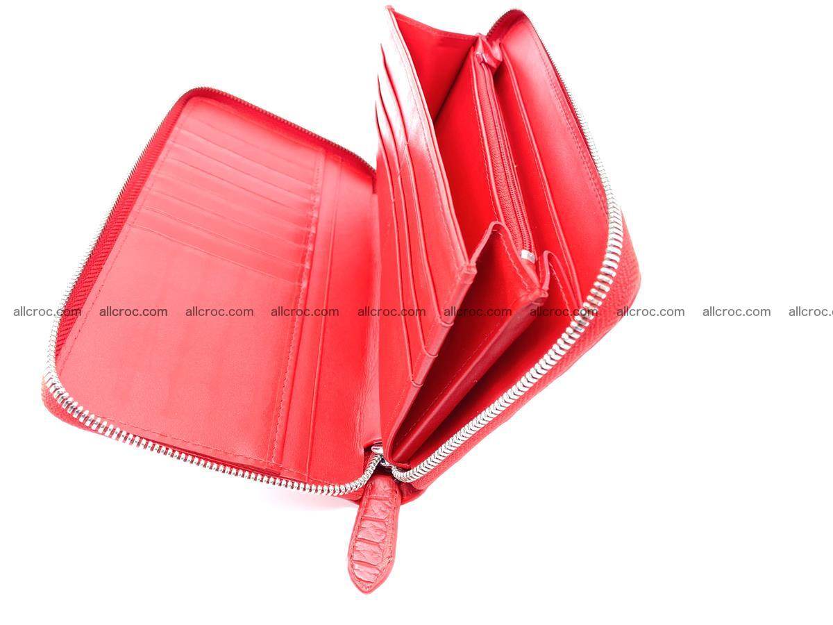 Crocodile skin zip wallet L-size 535 Foto 14