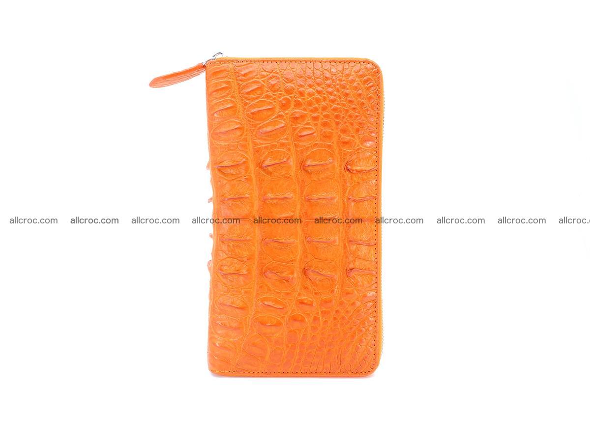 Crocodile skin zip wallet L-size 533 Foto 4