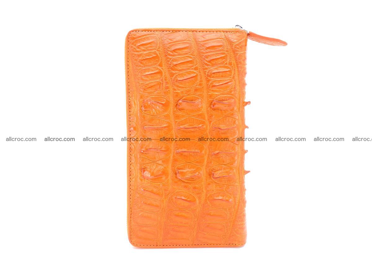 Crocodile skin zip wallet L-size 533 Foto 5