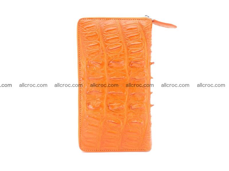 Crocodile skin zip wallet L-size 533