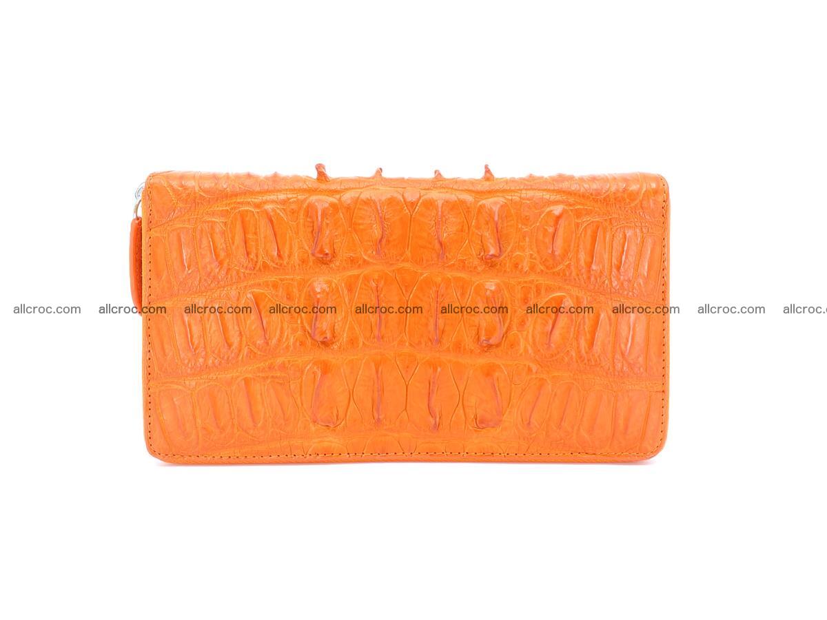 Crocodile skin zip wallet L-size 533 Foto 2