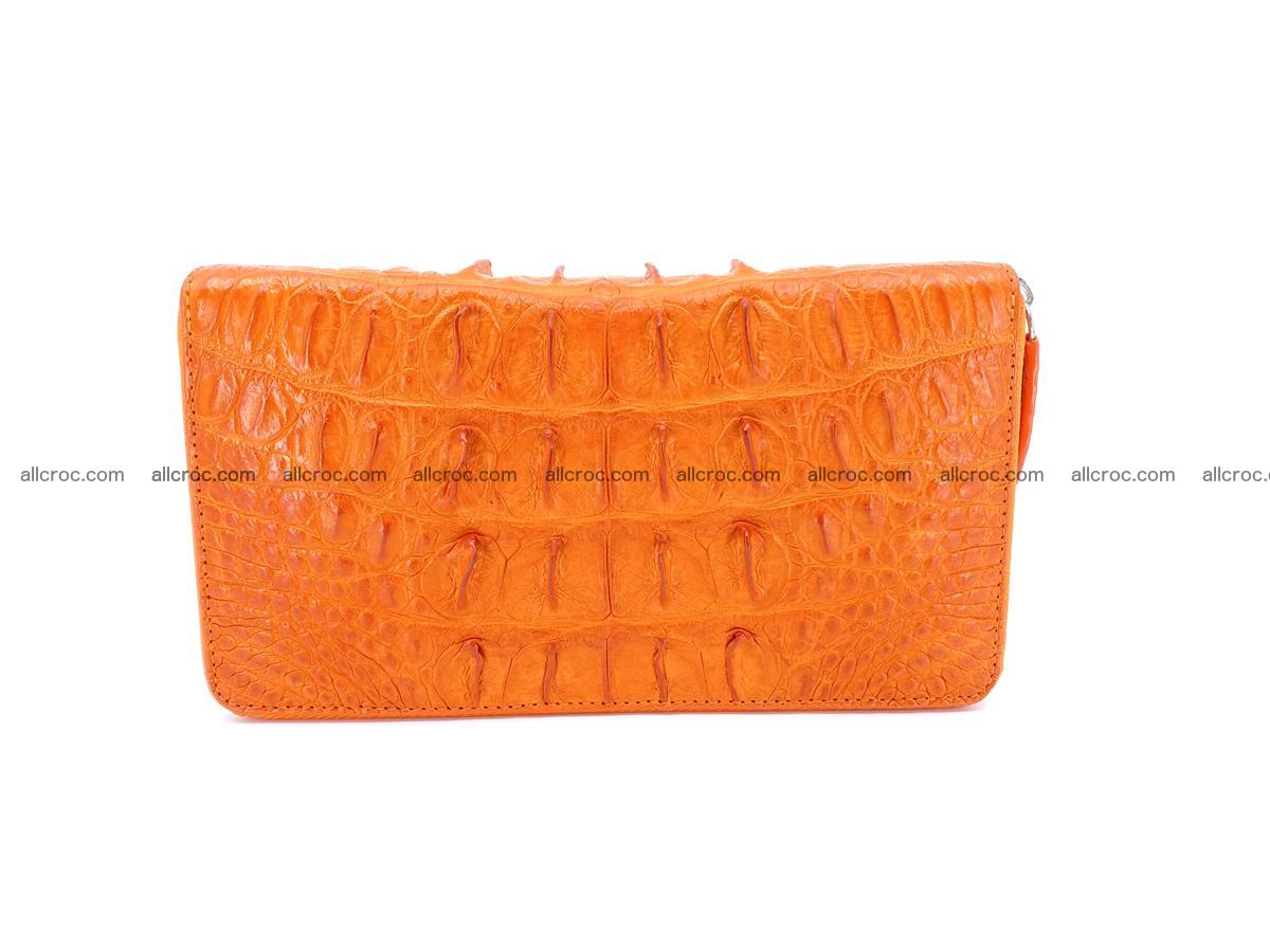 Crocodile skin zip wallet L-size 533 Foto 3