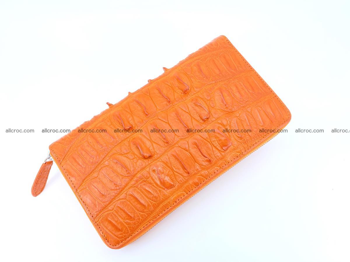 Crocodile skin zip wallet L-size 533 Foto 6