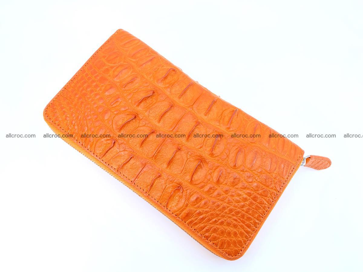 Crocodile skin zip wallet L-size 533 Foto 7