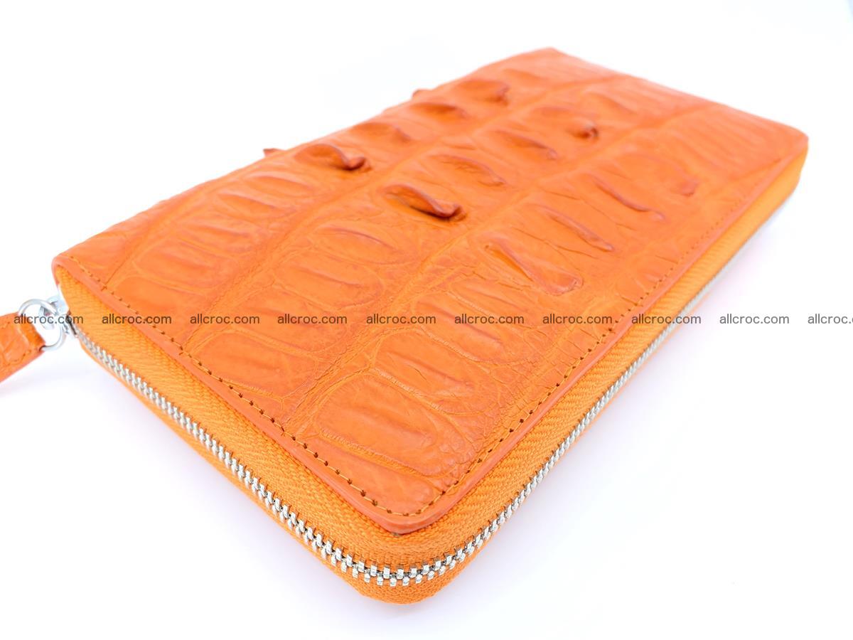 Crocodile skin zip wallet L-size 533 Foto 1