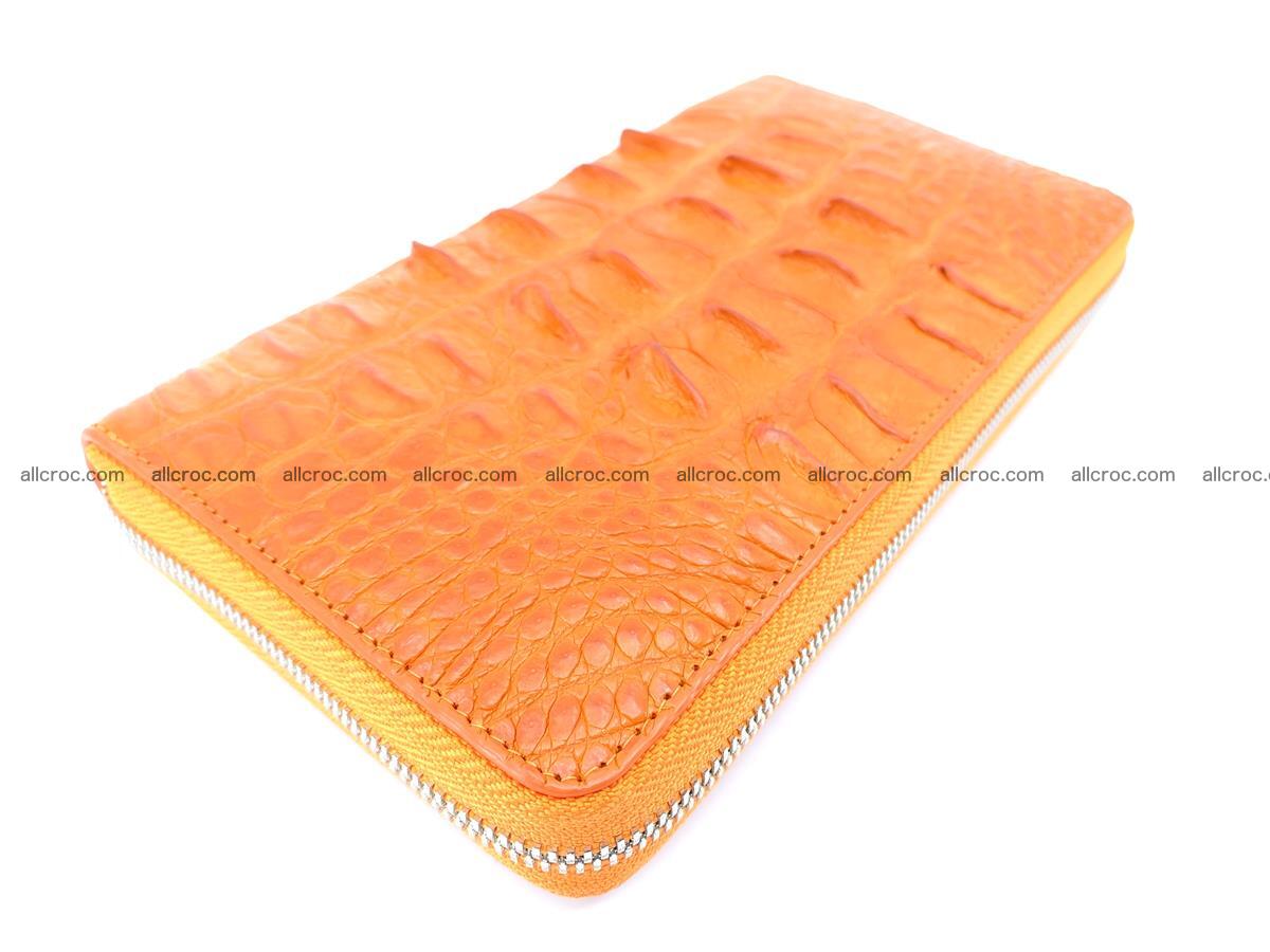Crocodile skin zip wallet L-size 533 Foto 9