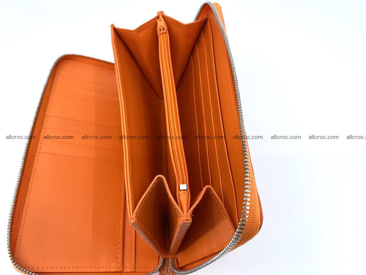 Crocodile skin zip wallet L-size 533 Foto 11