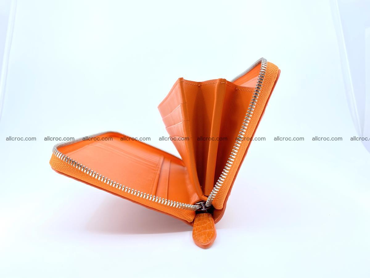 Crocodile skin zip wallet L-size 533 Foto 13