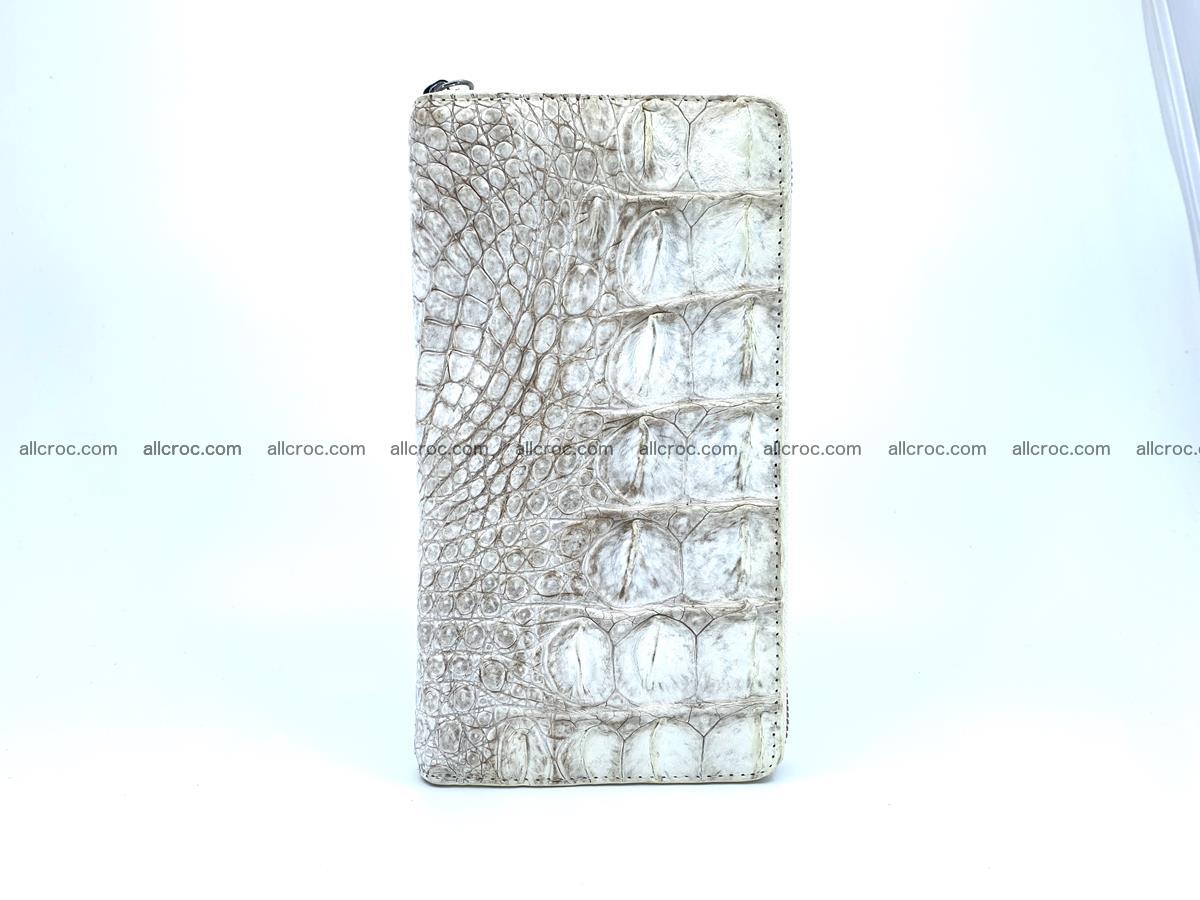 Crocodile skin zip wallet L-size 537 Foto 6