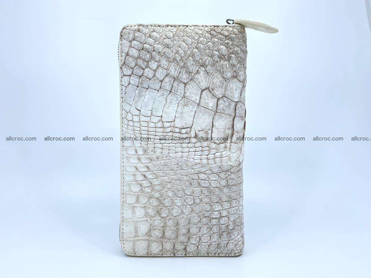 Crocodile skin zip wallet L-size 537 Foto 7