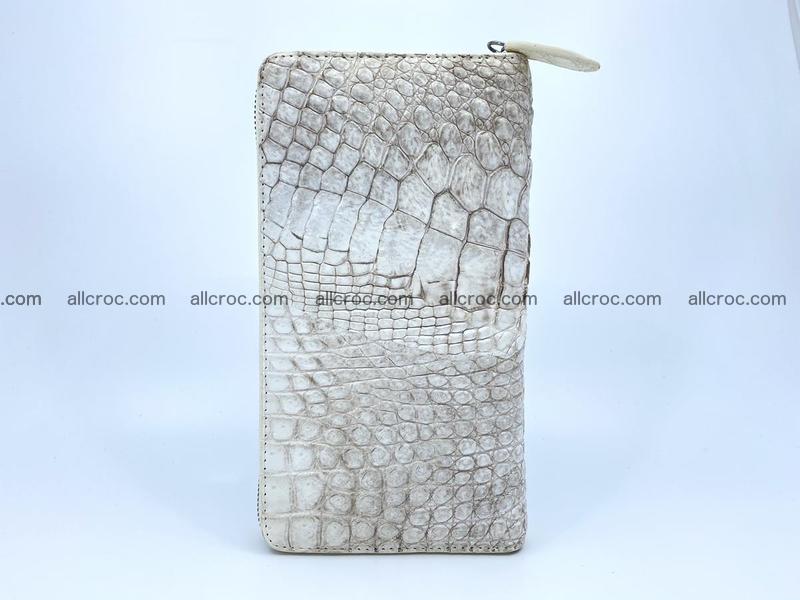 Crocodile skin zip wallet L-size 537