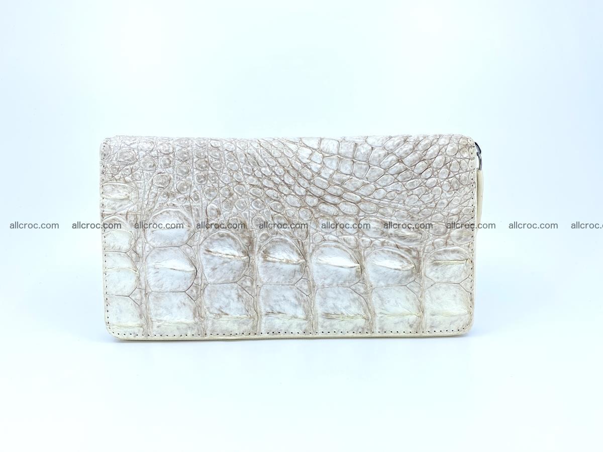 Crocodile skin zip wallet L-size 537 Foto 2