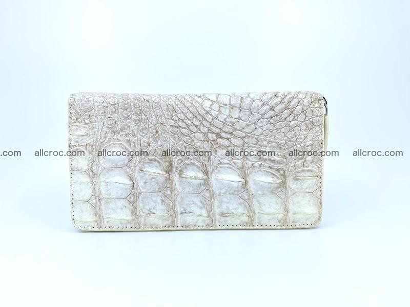 Crocodile leather wallet 1 zip 537