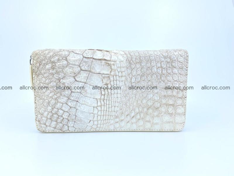 Crocodile leather wallet 1 zip 537