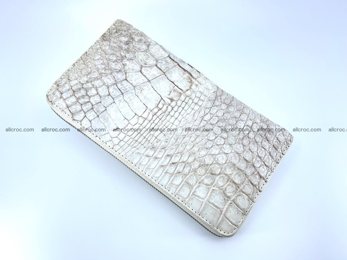 Crocodile skin zip wallet L-size 537 Foto 5