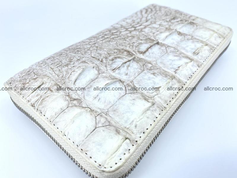 Crocodile leather wallet 1 zip 537