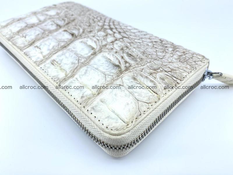 Crocodile leather wallet 1 zip 537