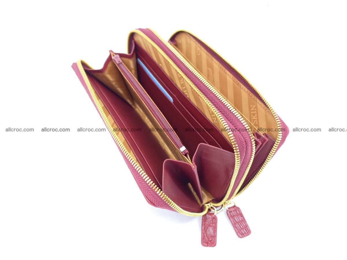 Crocodile skin wallet 2-zips 1007 Foto 15