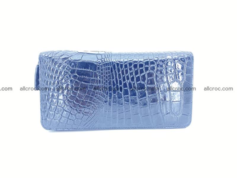 Crocodile skin wallet 2-zips 525