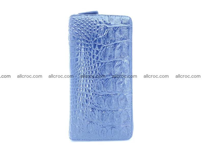 Crocodile skin wallet 2-zips 525