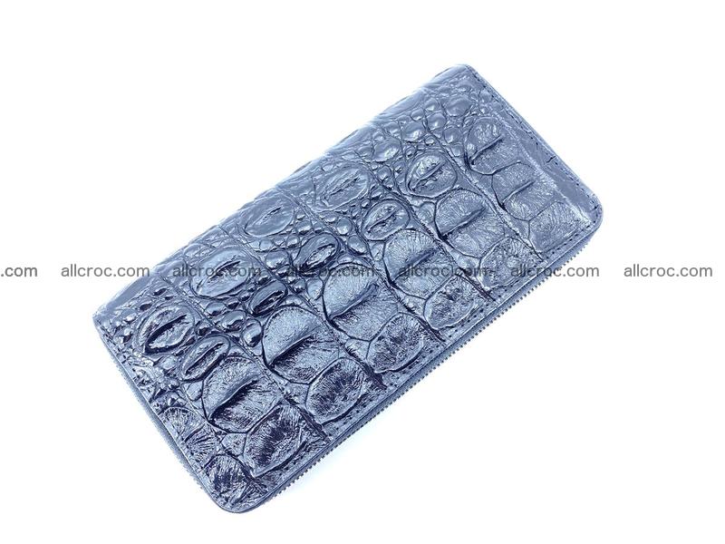 Crocodile skin wallet 2-zips 524
