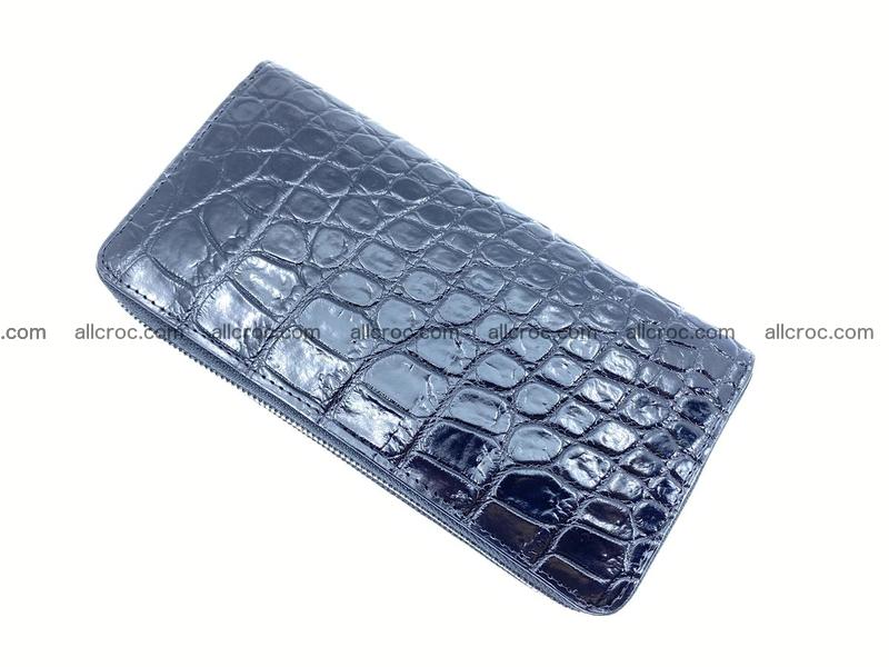 Crocodile skin wallet 2-zips 524