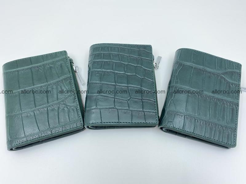 Crocodile skin vertical wallet HK 1052