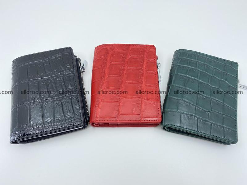 Crocodile leather vertical wallet HK 635