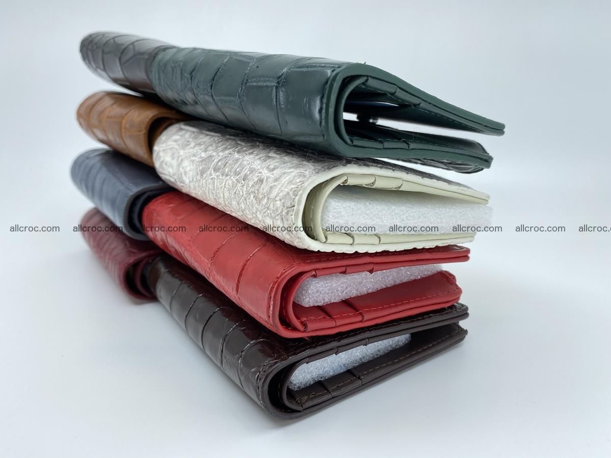 Crocodile leather vertical wallet HK 635 Foto 15