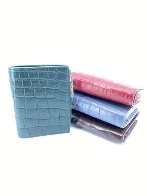 New Arrivals of Crocodile skin vertical wallet HK 1052 US $75.00