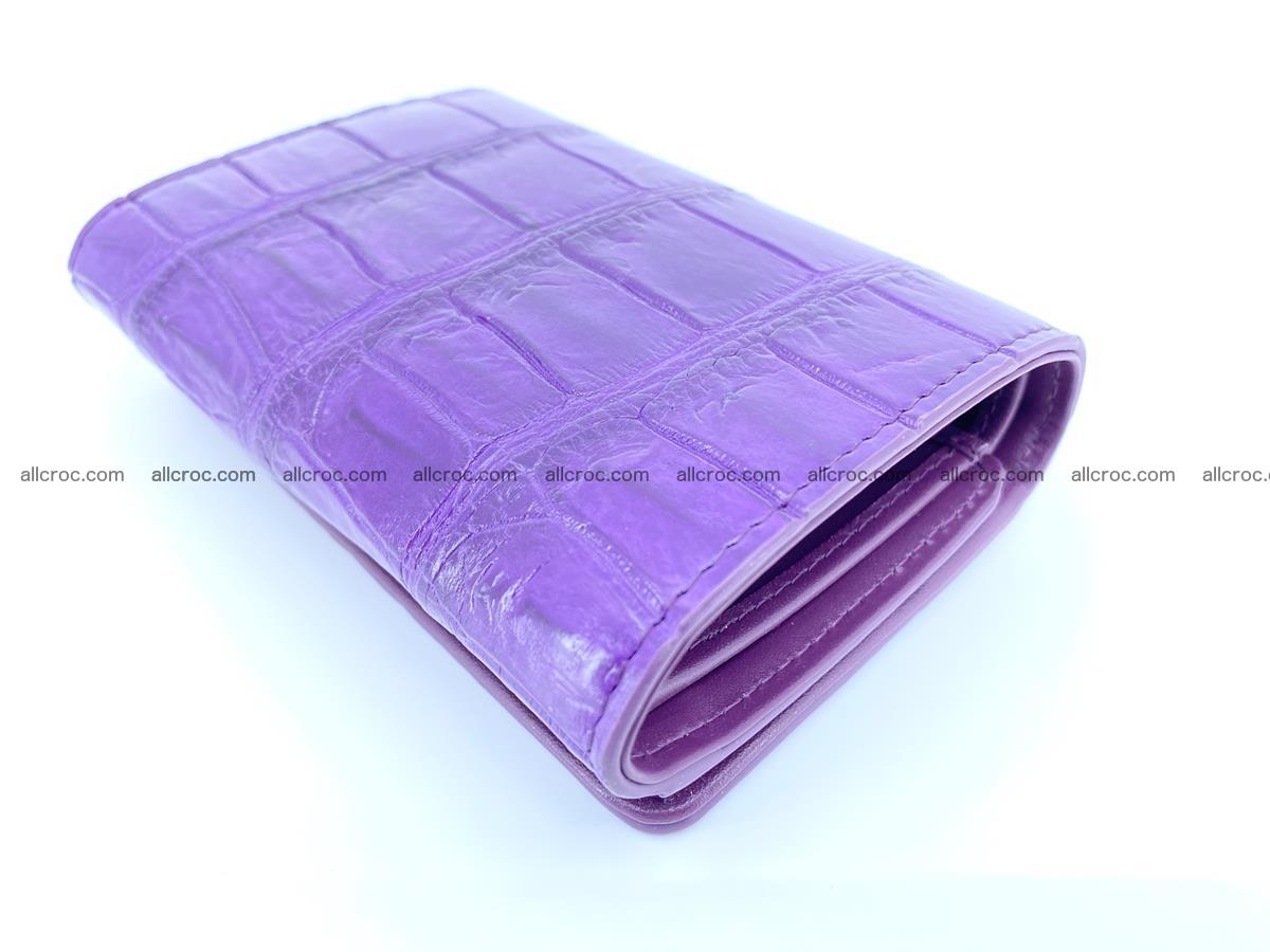 Crocodile leather wallet for women 545 Foto 5
