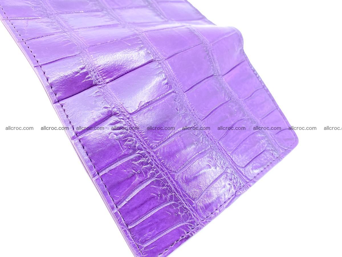 Crocodile leather wallet for women 545 Foto 7