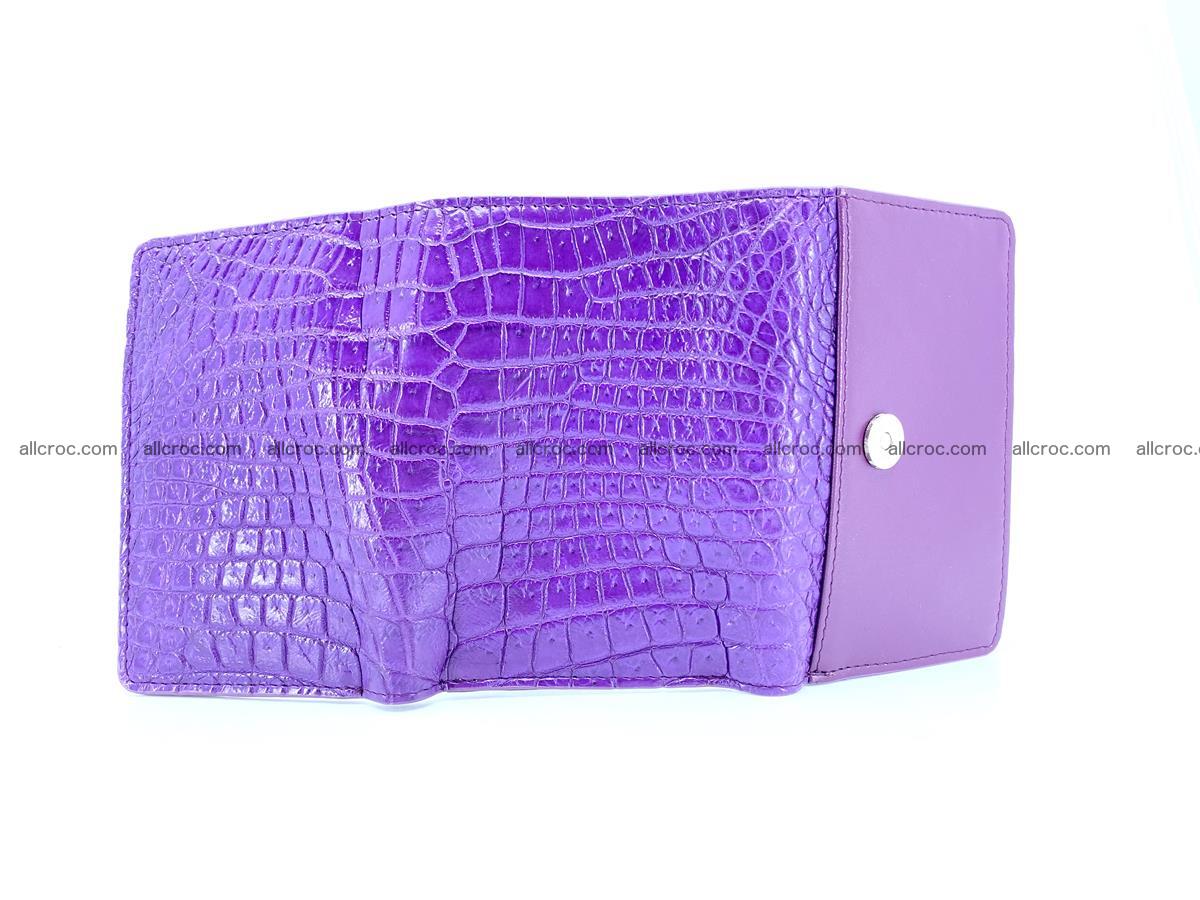 Crocodile leather wallet for women 546 Foto 6