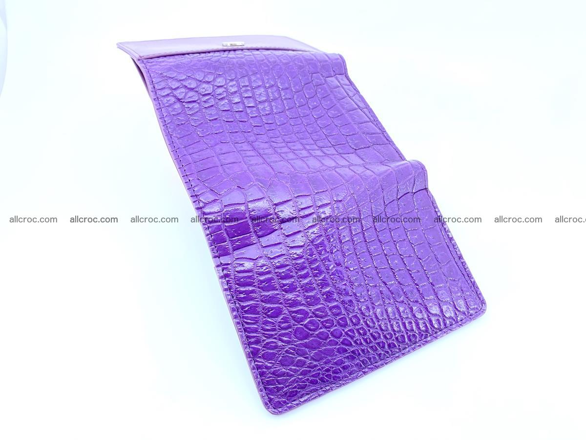 Crocodile leather wallet for women 546 Foto 8