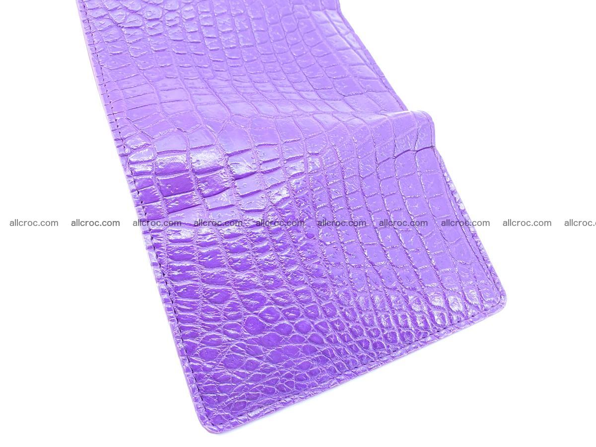 Crocodile leather wallet for women 546 Foto 7