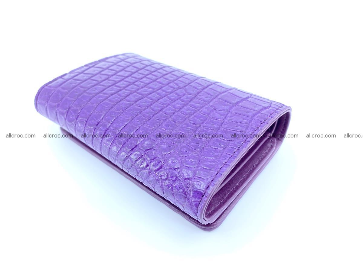Crocodile leather wallet for women 546 Foto 5
