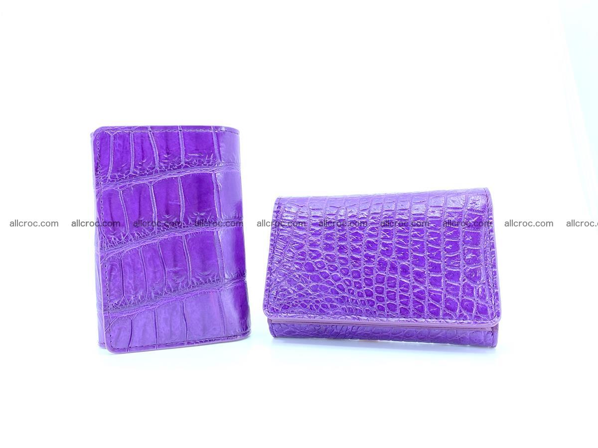 Crocodile leather wallet for women 546 Foto 11