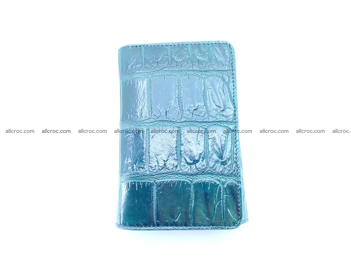 Crocodile leather wallet for women 954 Foto 5