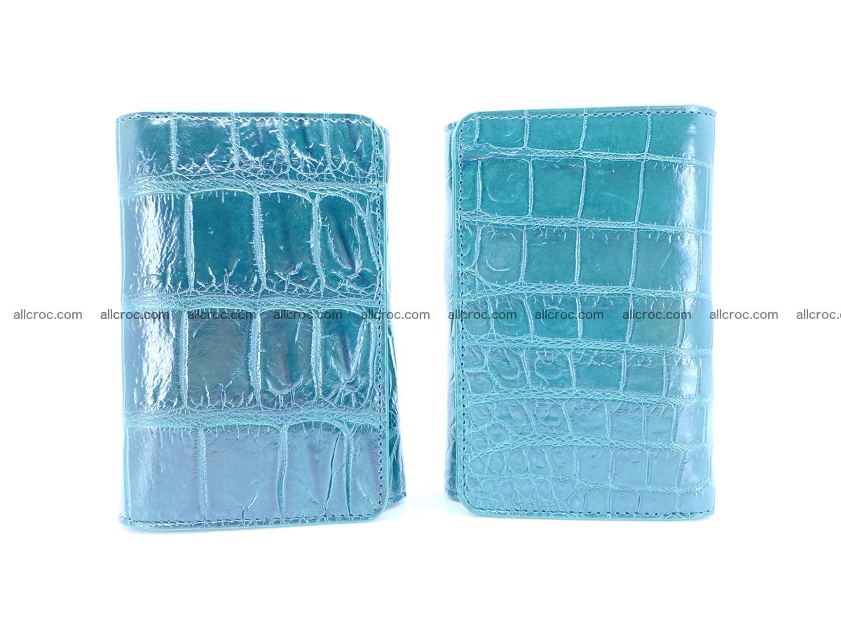 Crocodile leather wallet for women 954 Foto 12