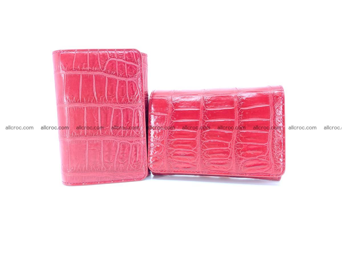 Crocodile leather wallet for women 543 Foto 12