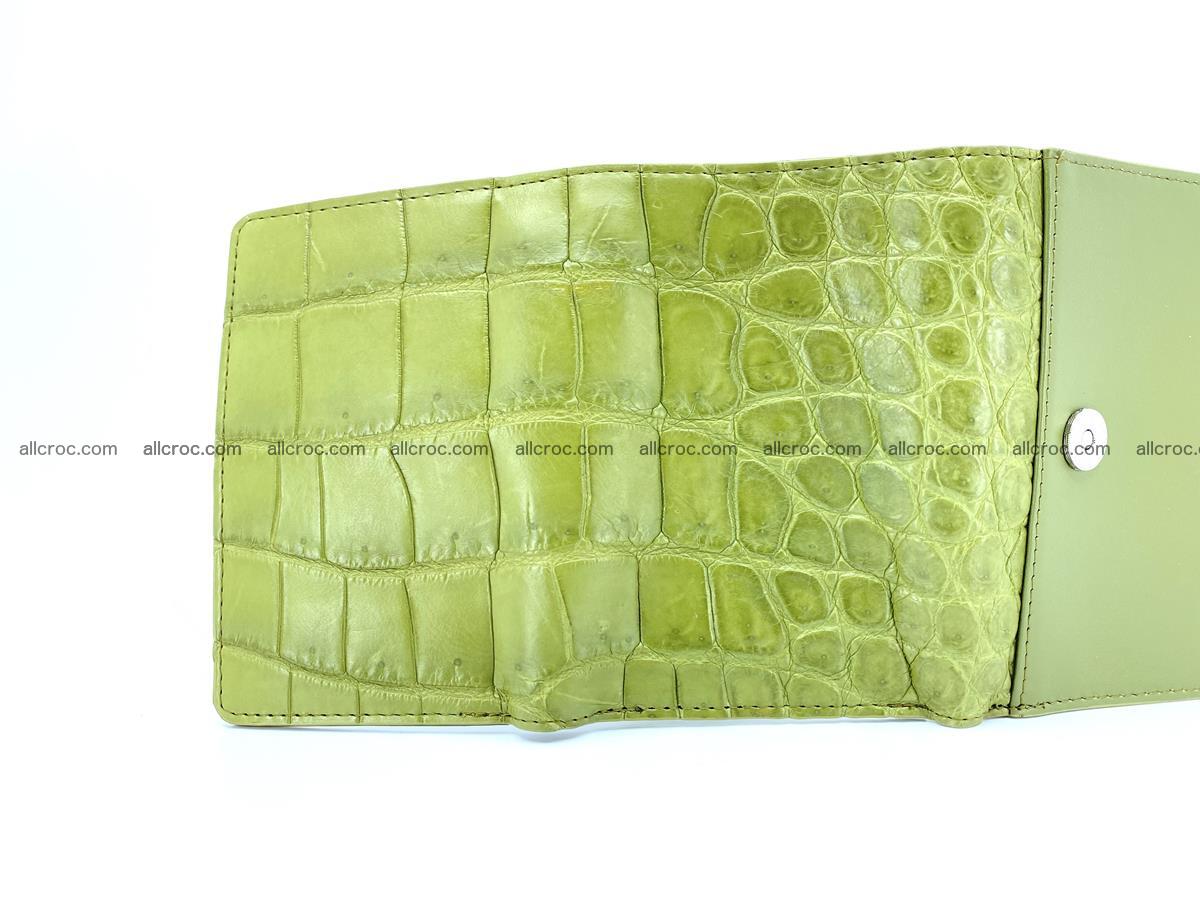 Crocodile leather wallet for women 957 Foto 4