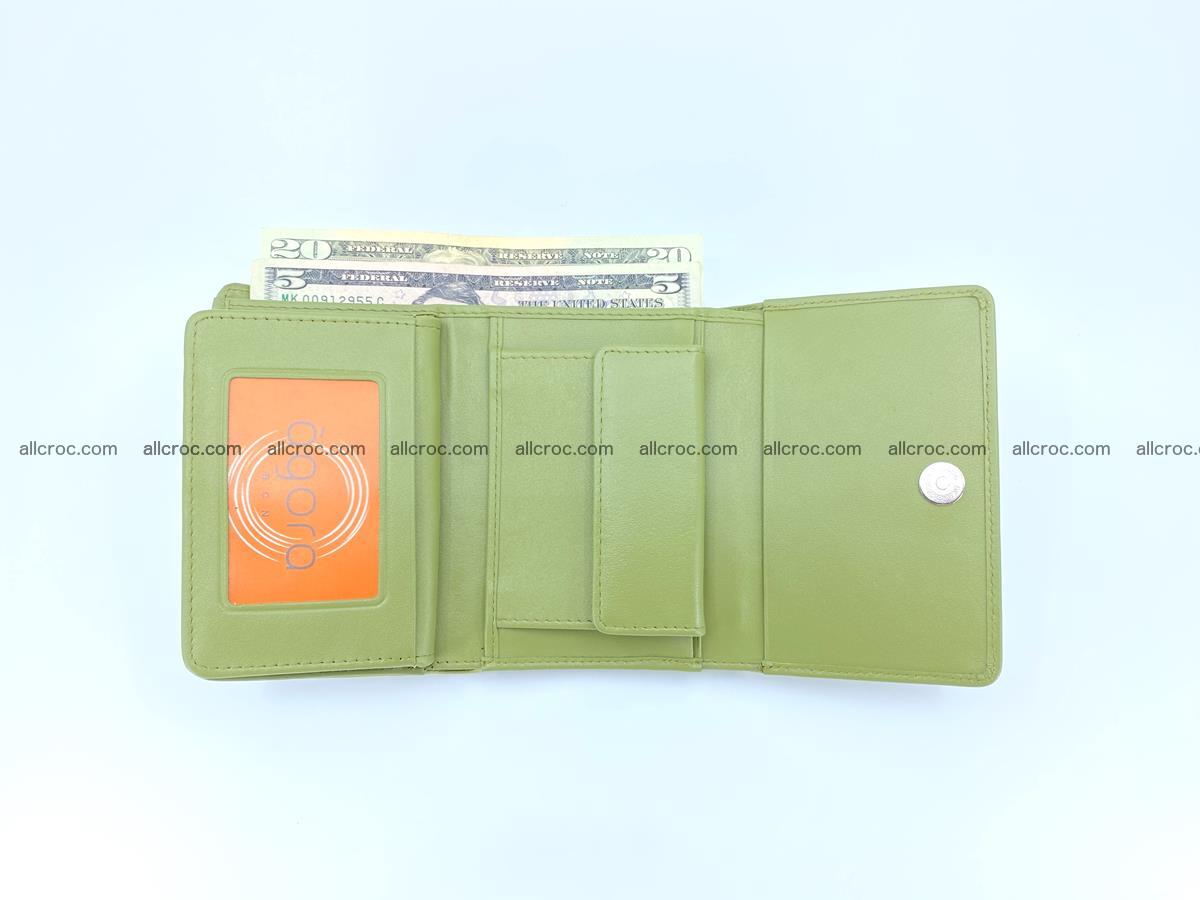 Crocodile leather wallet for women 957 Foto 7