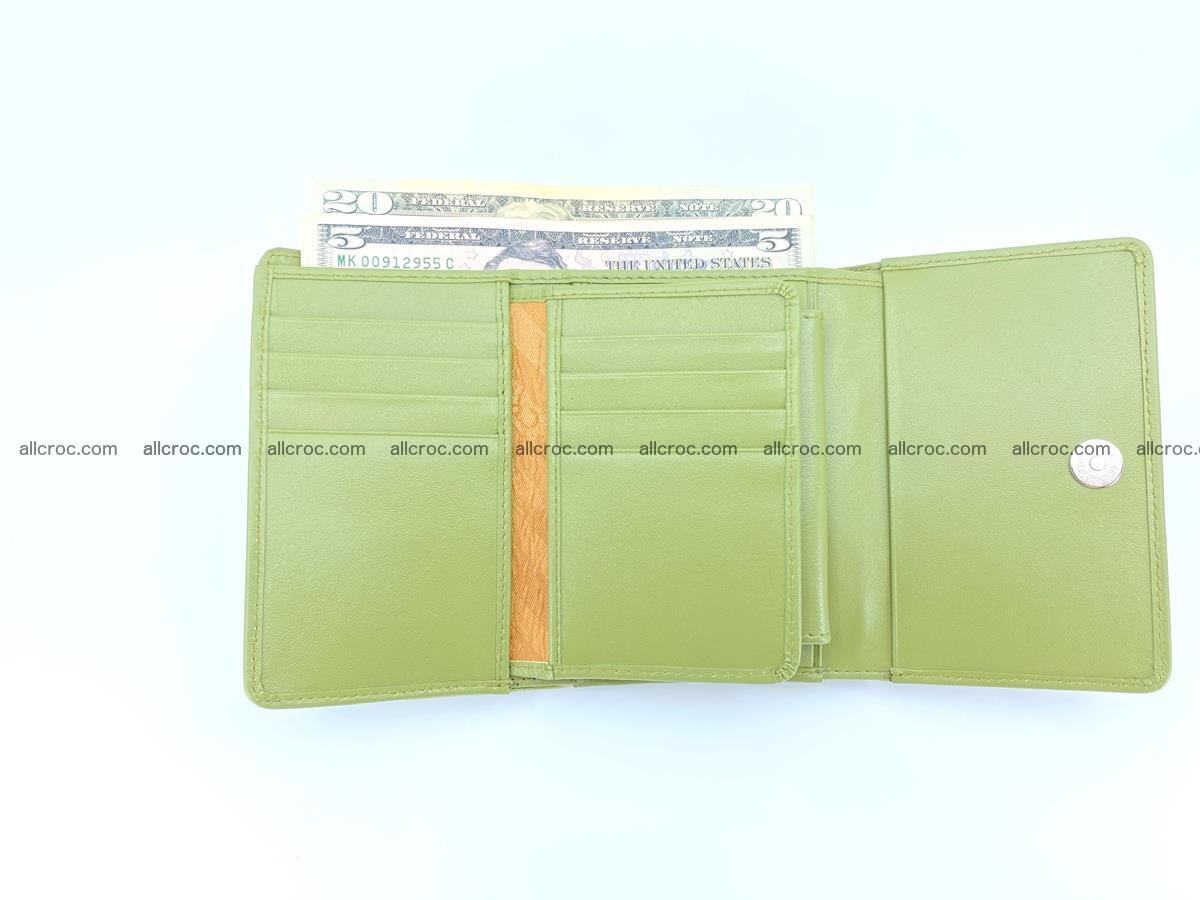 Crocodile leather wallet for women 957 Foto 8