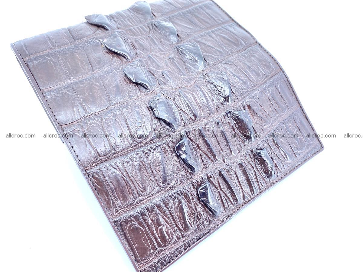 Crocodile leather wallet long wallet trifold 961 Foto 8