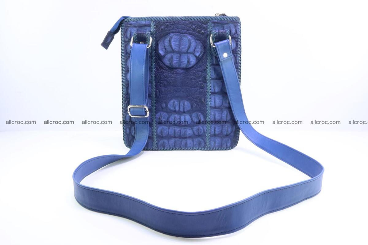 Crocodile skin shoulder bag hand braided edges 128 Foto 3