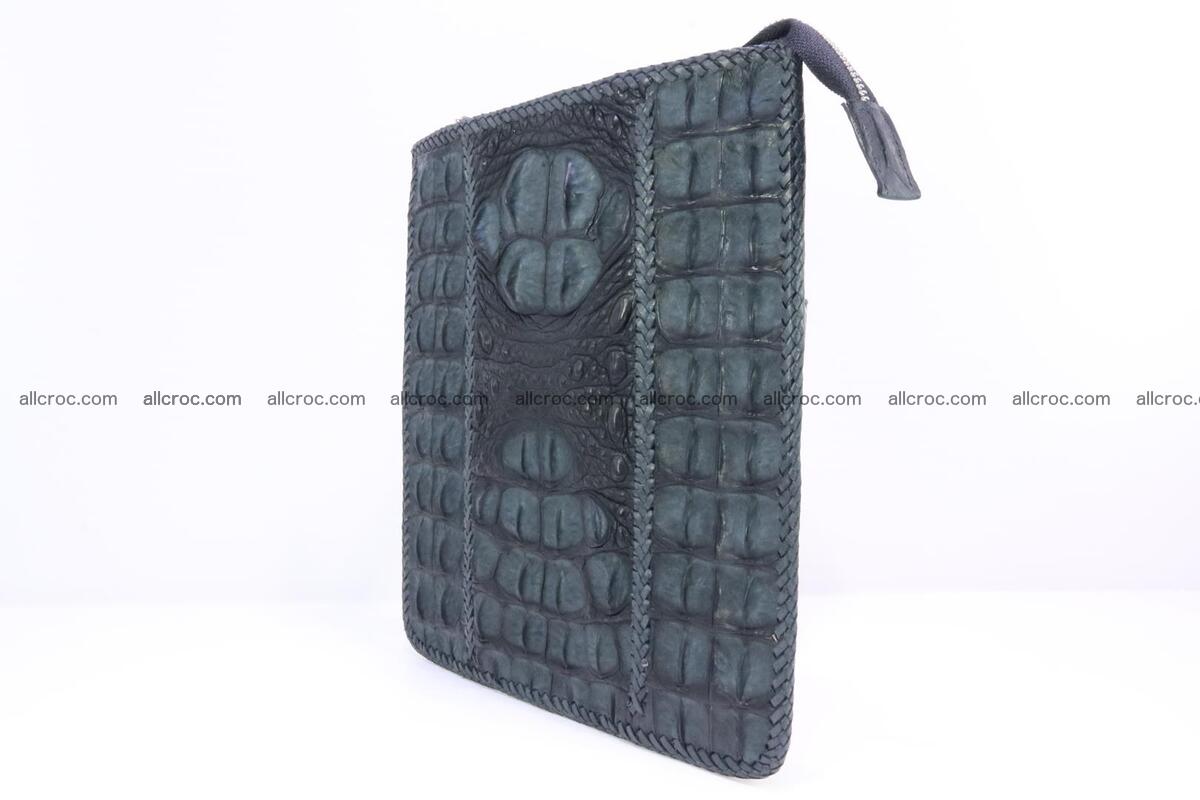 Crocodile skin shoulder bag hand braided edges 130 Foto 2