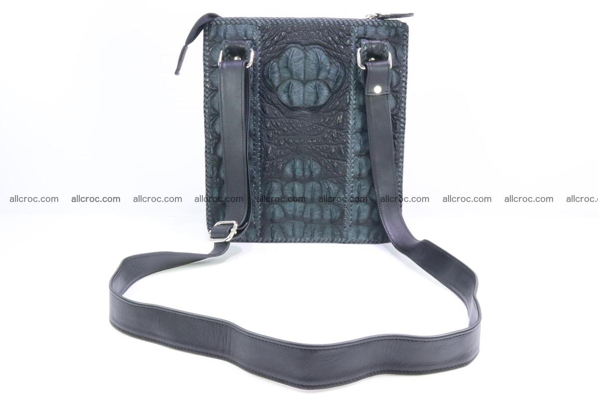 Crocodile skin shoulder bag hand braided edges 130 Foto 3